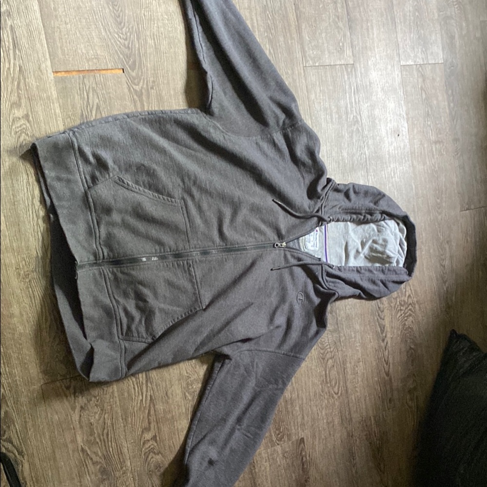 Champion Dark Gray Zip-Up Hoodie